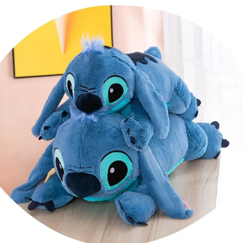 45/60/80cm Kawaii Disney Lilo And Stitch Large Size Stuffed Animals Big Plush Toy Pillow Anime Doll Cute Children Birthday Gift