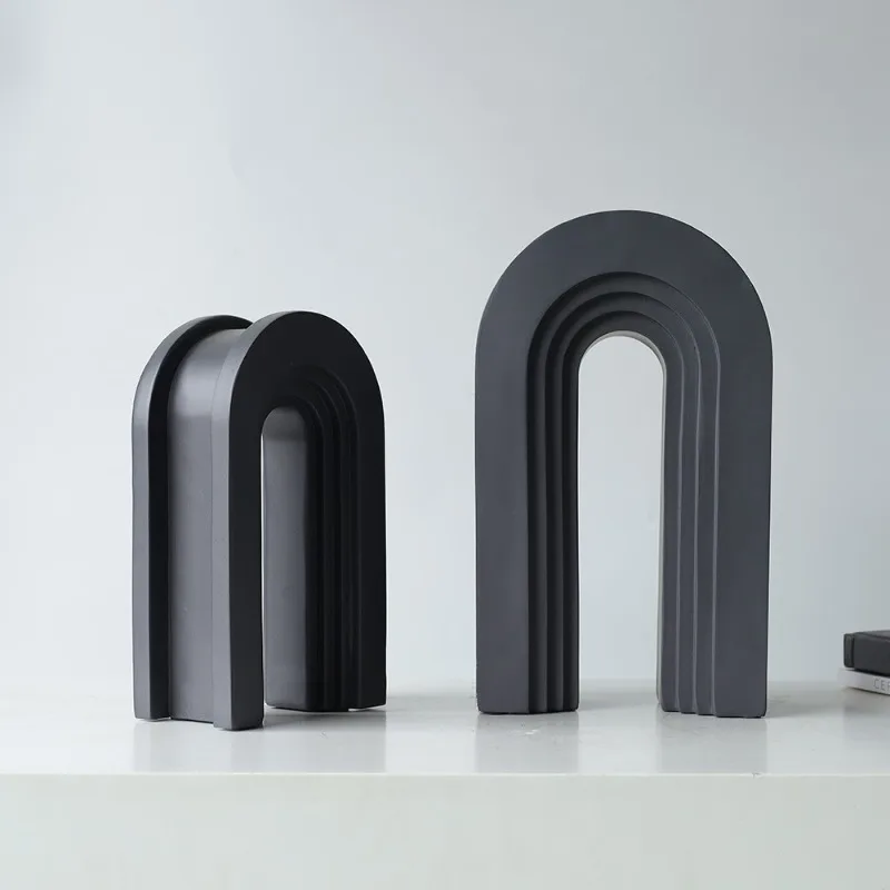Resin Figurines Modern Minimalist Ornaments Luxurious Creative Arch Desktop Ornaments Living Room Decoration Crafts Accessories