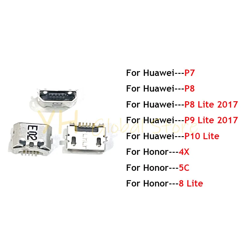 

20PCS For Huawei P7 P8 P9 P10 Lite 2017 Honor8 Lite 4X 5C USB Charging Port Dock Connector Socket