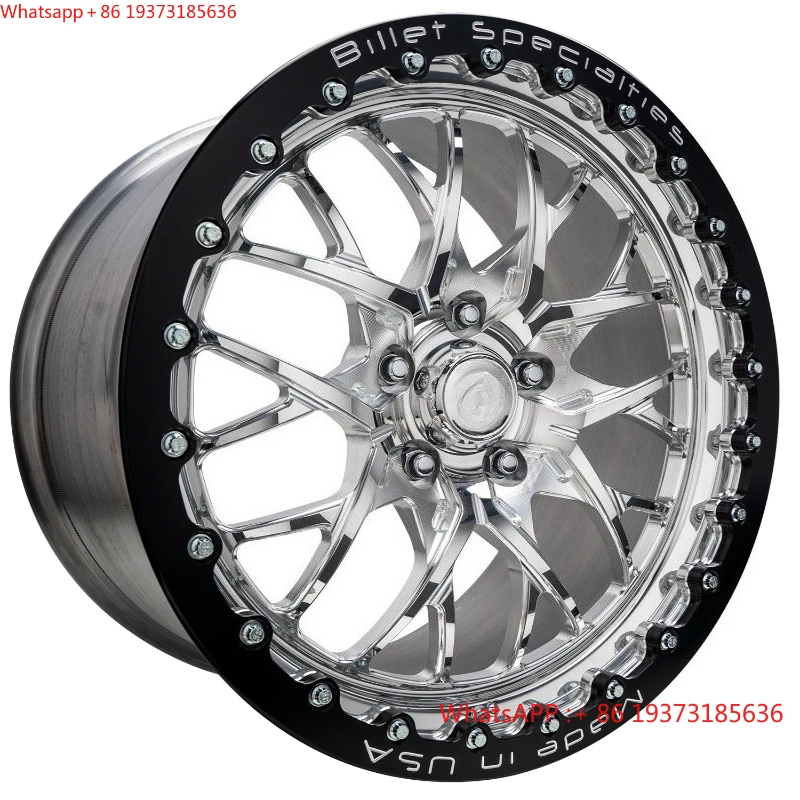 LZT-337 Billet REDLINE DRAG PACK Custom Beadlock 17x9 17x10  5x120 6x139.7 Wheels Offroad for chevy Truck Wheels Dodge