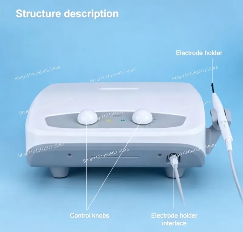 

Portable Electrosurgery Unit 30W, High Frequency Electric Knife with 7 Electrodes for Gingivectomy Coagulation