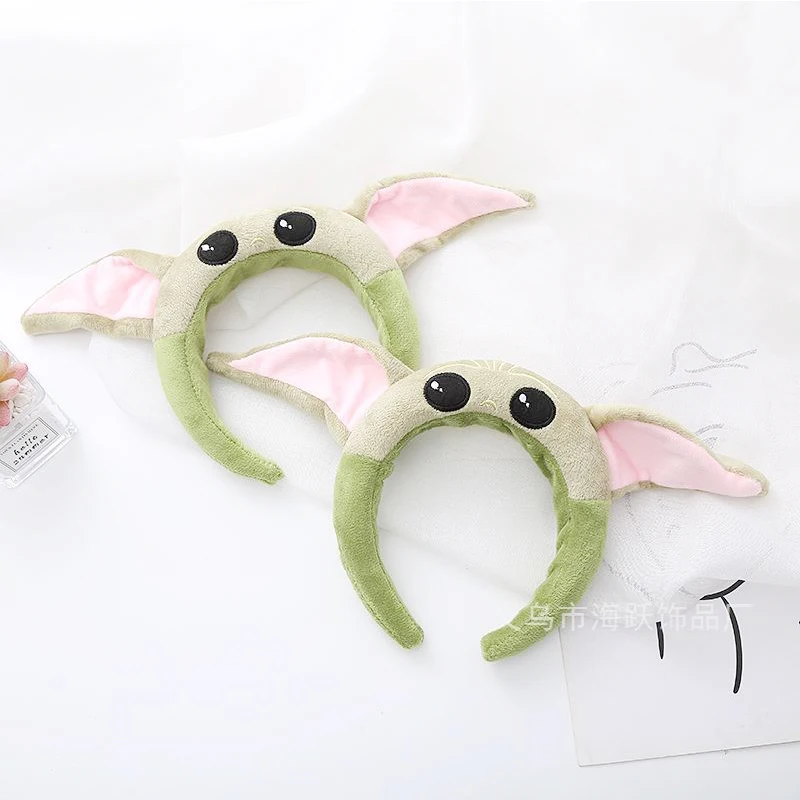 Diadema de Anime de Yoda para bebé de Disney, figura de dibujos animados de alienígena, banda para el pelo para Cosplay, accesorios para el cabello