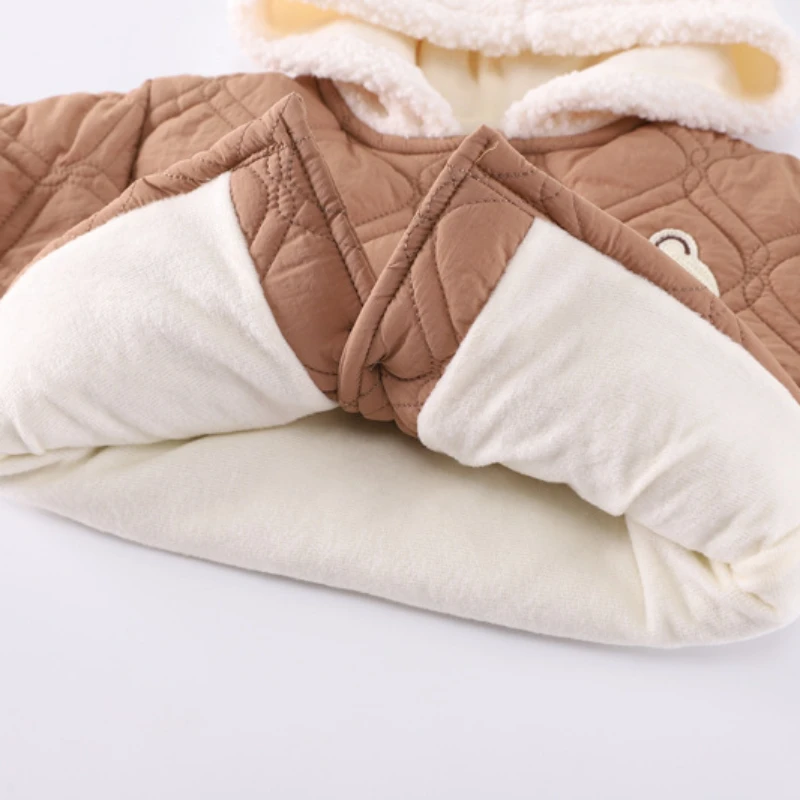 New Winter Baby Clothes Suit Children Boys Thick Warm Hooded Jacket Pants 2Pcs/Set Kids Girls Clothing Toddler Cotton Costume