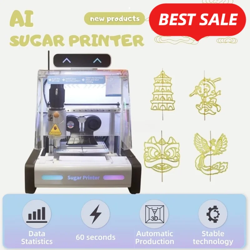 3D Printing Design Maker - Professionele automatische suikerkunstprinter 3D-machine voor het