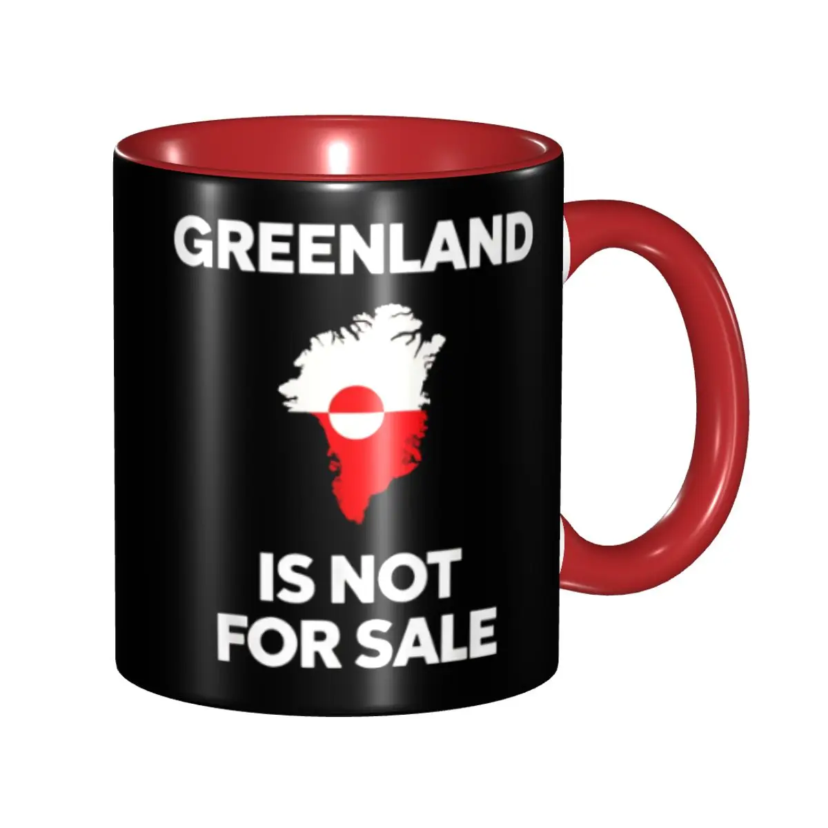 

Hands Off Greenland Is Not For Sale MGGA Merch Coffee Mug Funny Cup Gifts