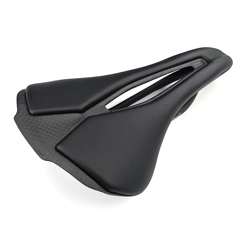 

Newest Road Bike Full carbon fibre saddle carbon bicycle saddle EVA leather front seat mat hollow out ventilation comfortable