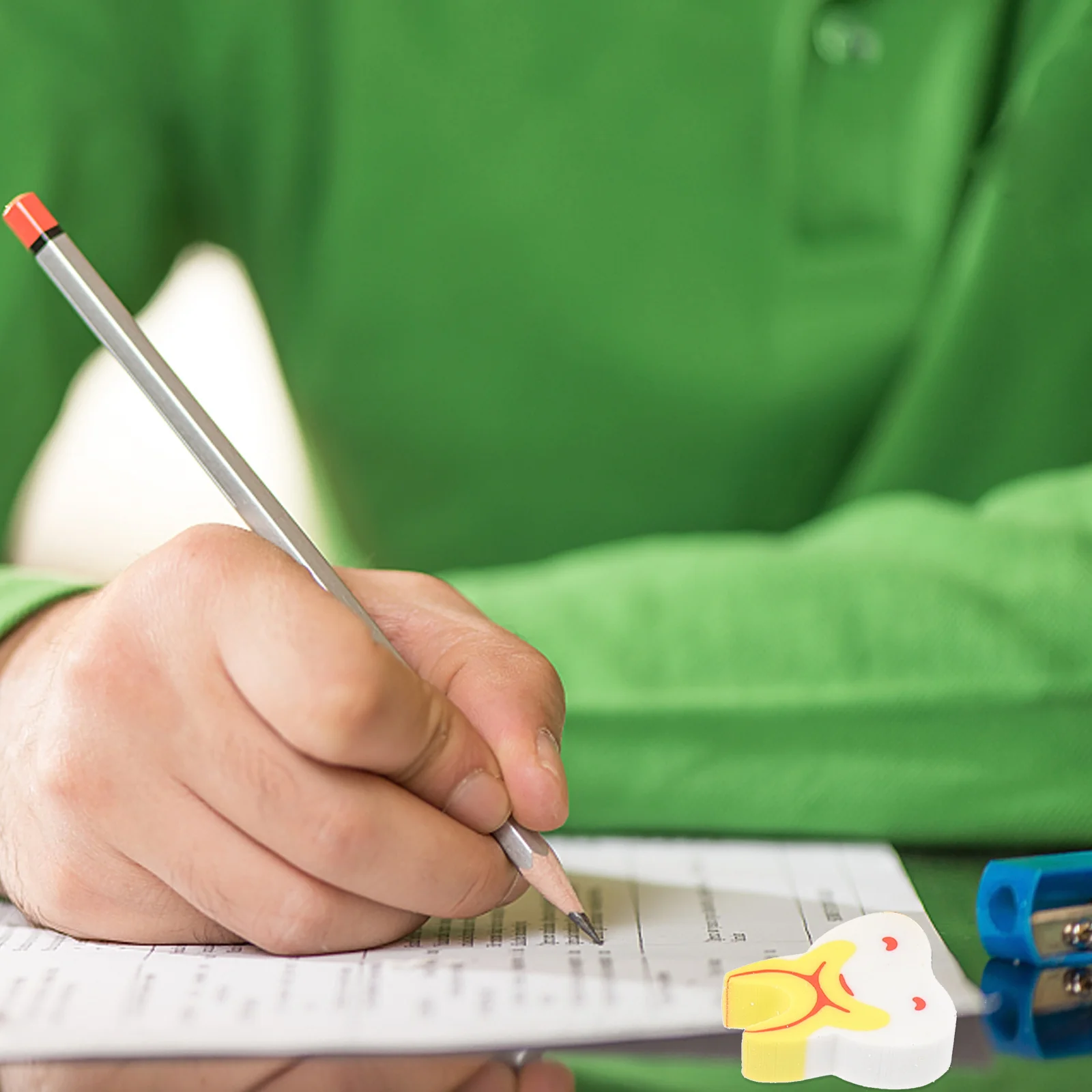 

50Pcs Tooth Shaped Erasers Creative Funny Children Stationery Kindergarten Painting School Gift Gift for Kids