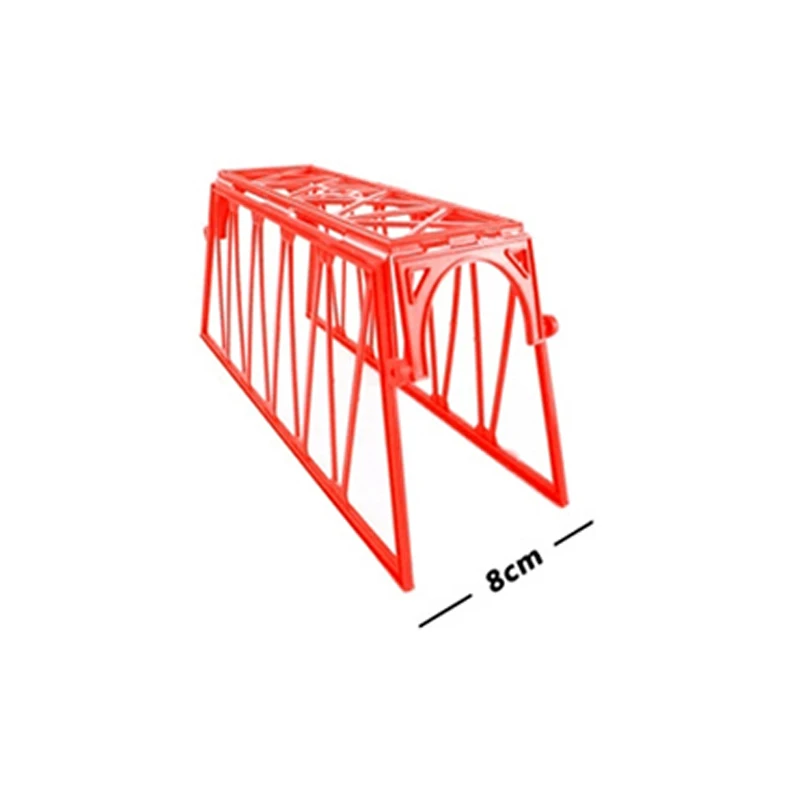 Hot Sale Electric Rail Train Toys General Rail Scenario Accessories 25.5 Cm Red Bridge Network Boy's Toy 2pcs/Lot X3