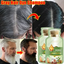 5 Minutes Gray White Hair Treatment Shampoo White To Black Natural Color Repair Nourish Products Anti Loss Hair Care Men Women