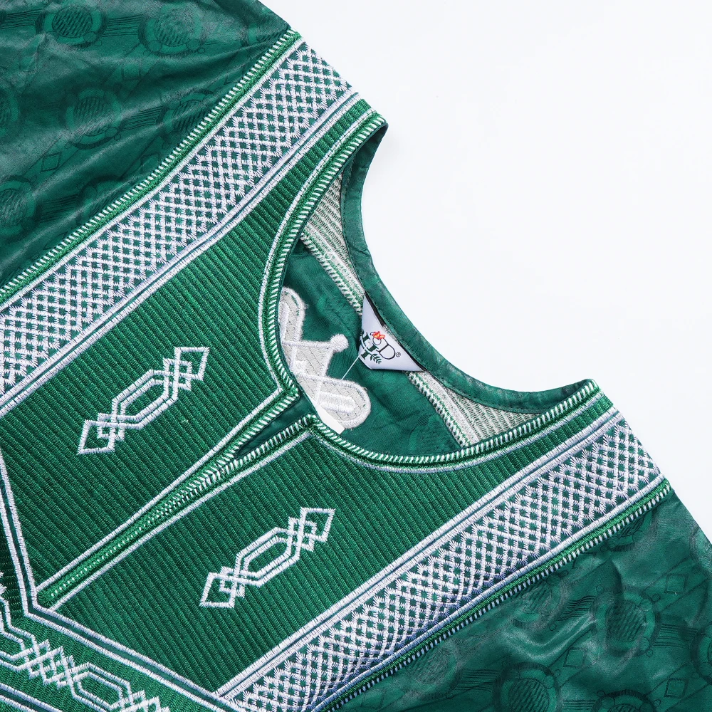 H&D South African Traditional Embroidery Wear Formal Attire Bazin Riche Dashiki Outfits Shirt Pants Robe Suit African Ramadan