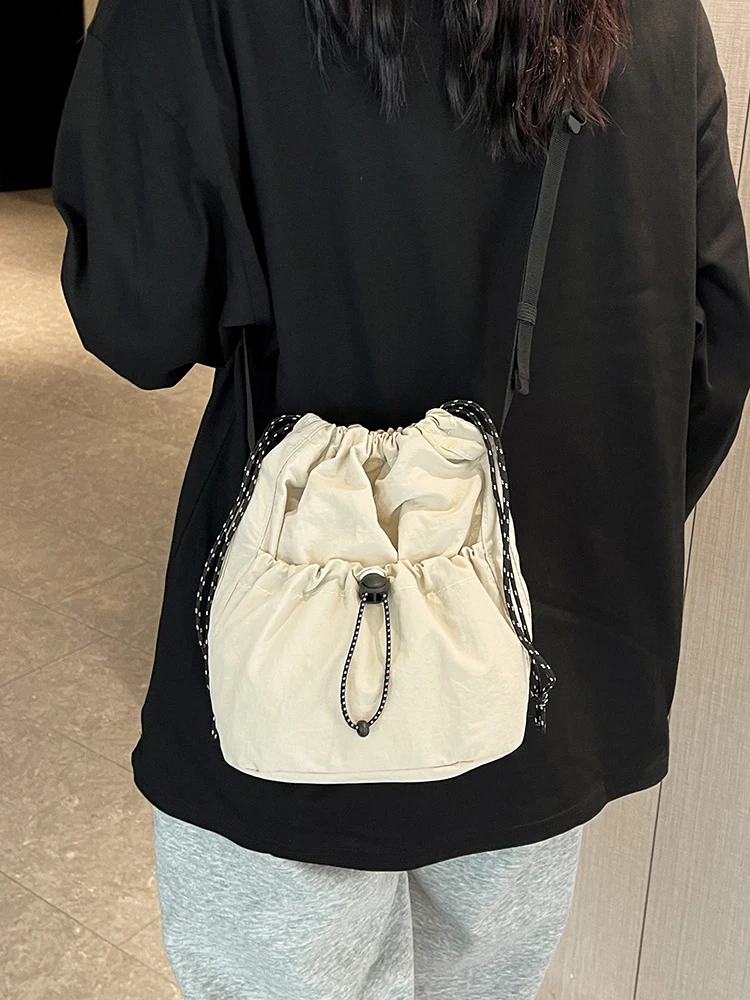 

Корейский коврик Sle, нейлоновая сумка-вед, сумка через плечо для телефона, легкая женская модная трендовая сумка на шнурке, весеннее новое поступление