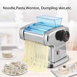 2 Blades Electric Pasta Spaghetti Making Machine Stainless Steel Mini Noodle Maker Dumplings Dough Pressing Machine