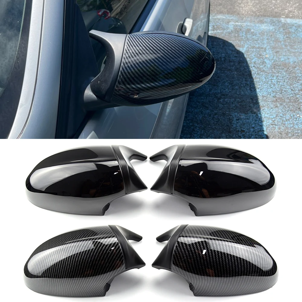 

1pair For BMW 1 3 Series E87 E81 E82 E90 E91 E92 E93 Rear View Side Case Trim ABS Carbon Fiber Style Car Rearview Mirror Cover