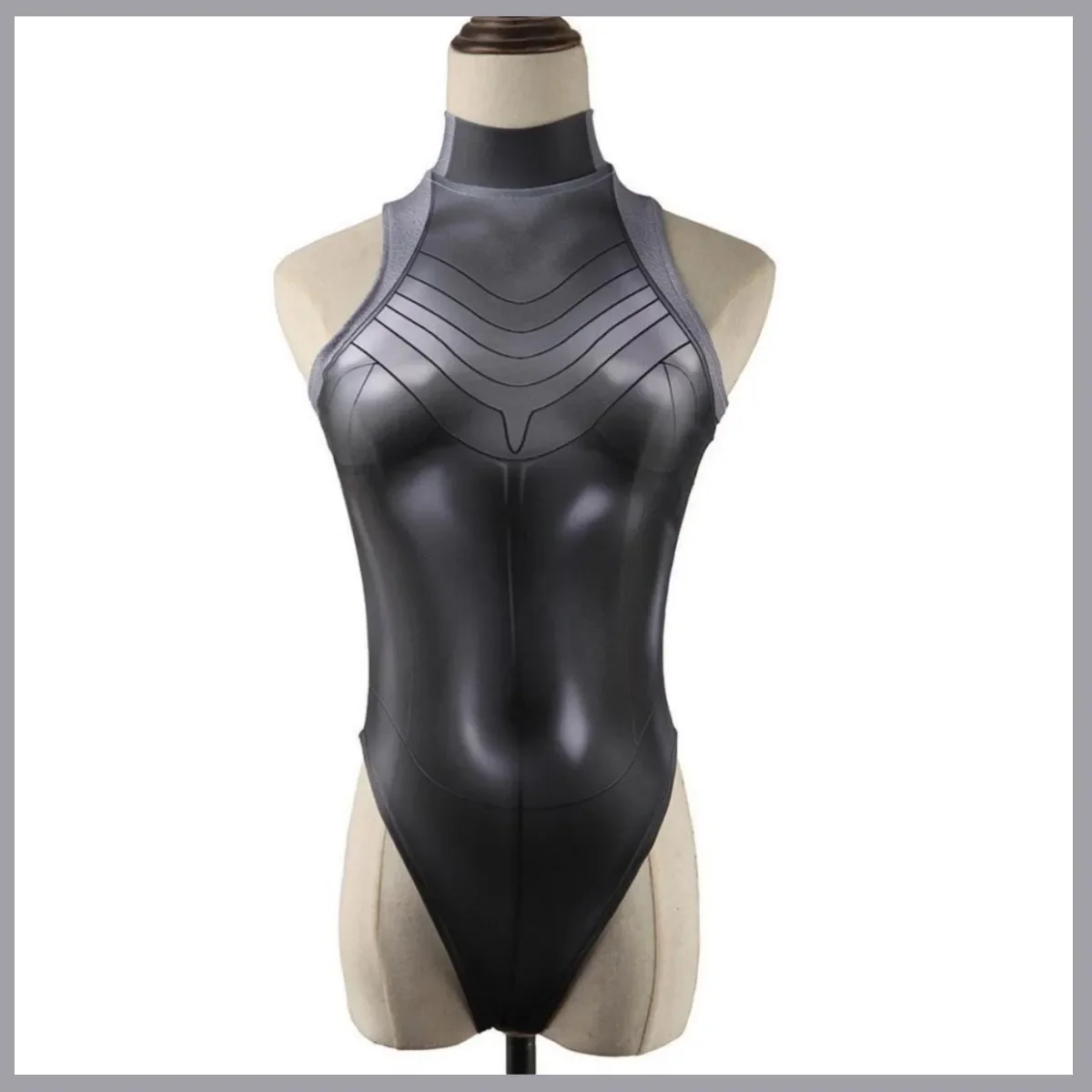Robot Twins Cosplay Costume for Women Sexy Tight Jumpsuit Summer Swimsuit with Wig Atomic Heart Dixie Style Bikini Suit view 4
