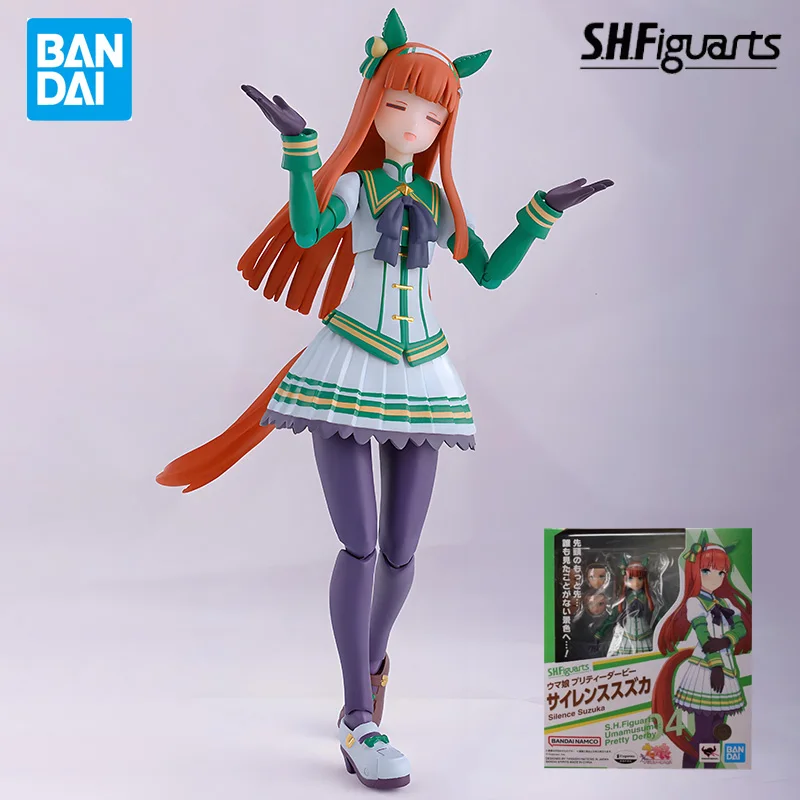 BANDAI Originale SHFiguarts Serie Silenzio Suzuka Anime Action Figure Assemblaggio Desktop Ornamento Modello Giocattoli Modello Da Collezione