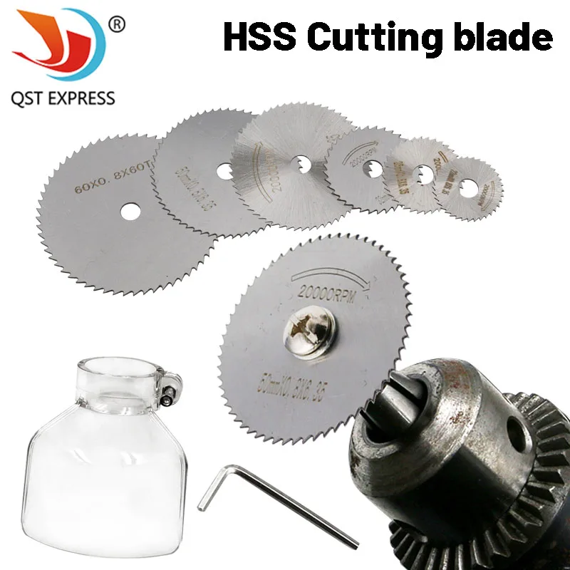 

22-60mm HSS Mini Saw Blades Blade with 3.2mm/6mm Mandrel Power Tool Accessories Circular Saw Blades Wood Cutter