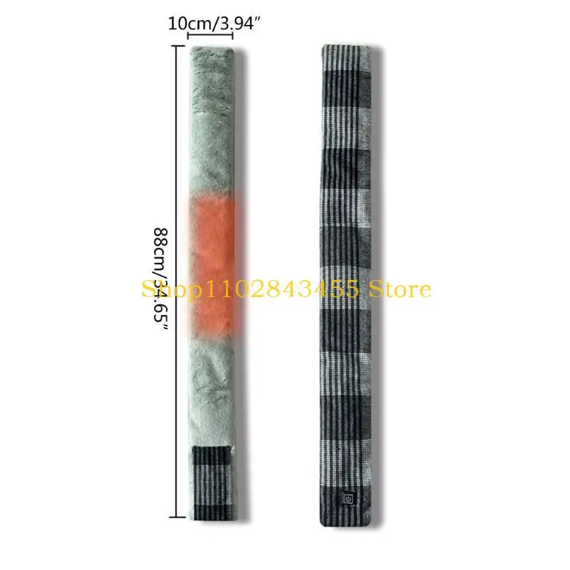 49MC USB شحن وشاح للنساء 3 مستوى قابل للتعديل التدفئة الحرارية وشاح الرقبة الأوشحة ساخنة للتزلج في الهواء الطلق الطقس البارد