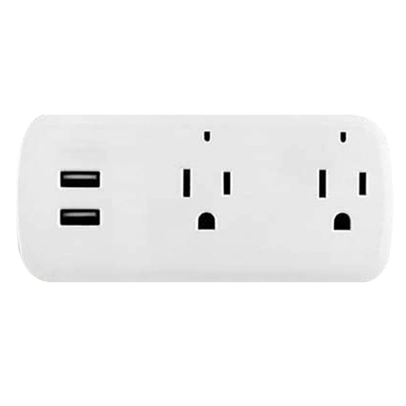 16A One Drag Two Dual USB Control Multi-Function Smart Socket Wifi Smart Socket With US Plug