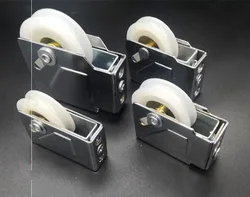 Door and window pulley Rollers Aluminum alloy Sliding Door Wheel Cabinet Nylon Pulley Wardrobe Furniture Hardware