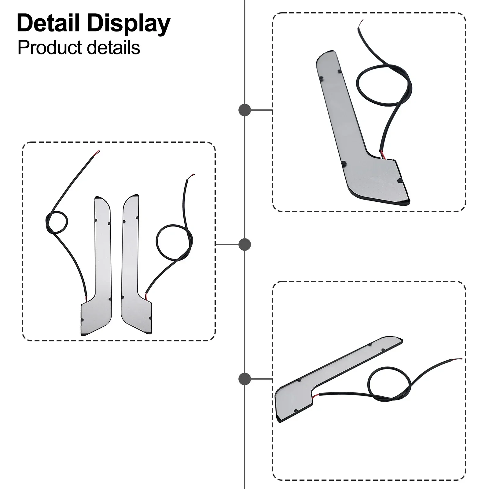 

2Pcs Blue LED Strip DRL Daytime Running Light Fog COB Car Auto Lamp Driving 12V Car Light Accessories Fits For Most Of Car