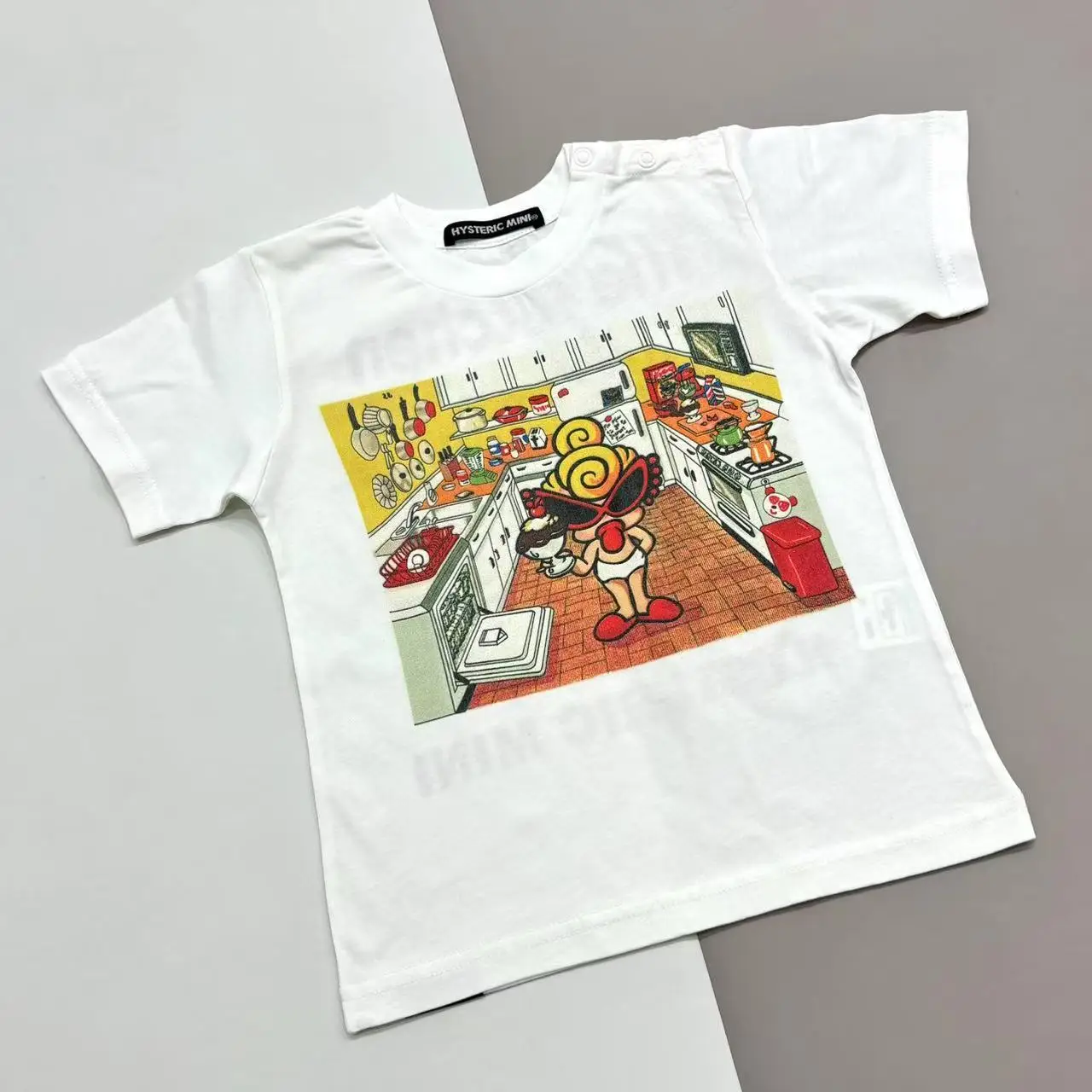 

Black Super 2025 Summer Monogram Pattern Boys and Girls Cotton Short Sleeve T-Shirt