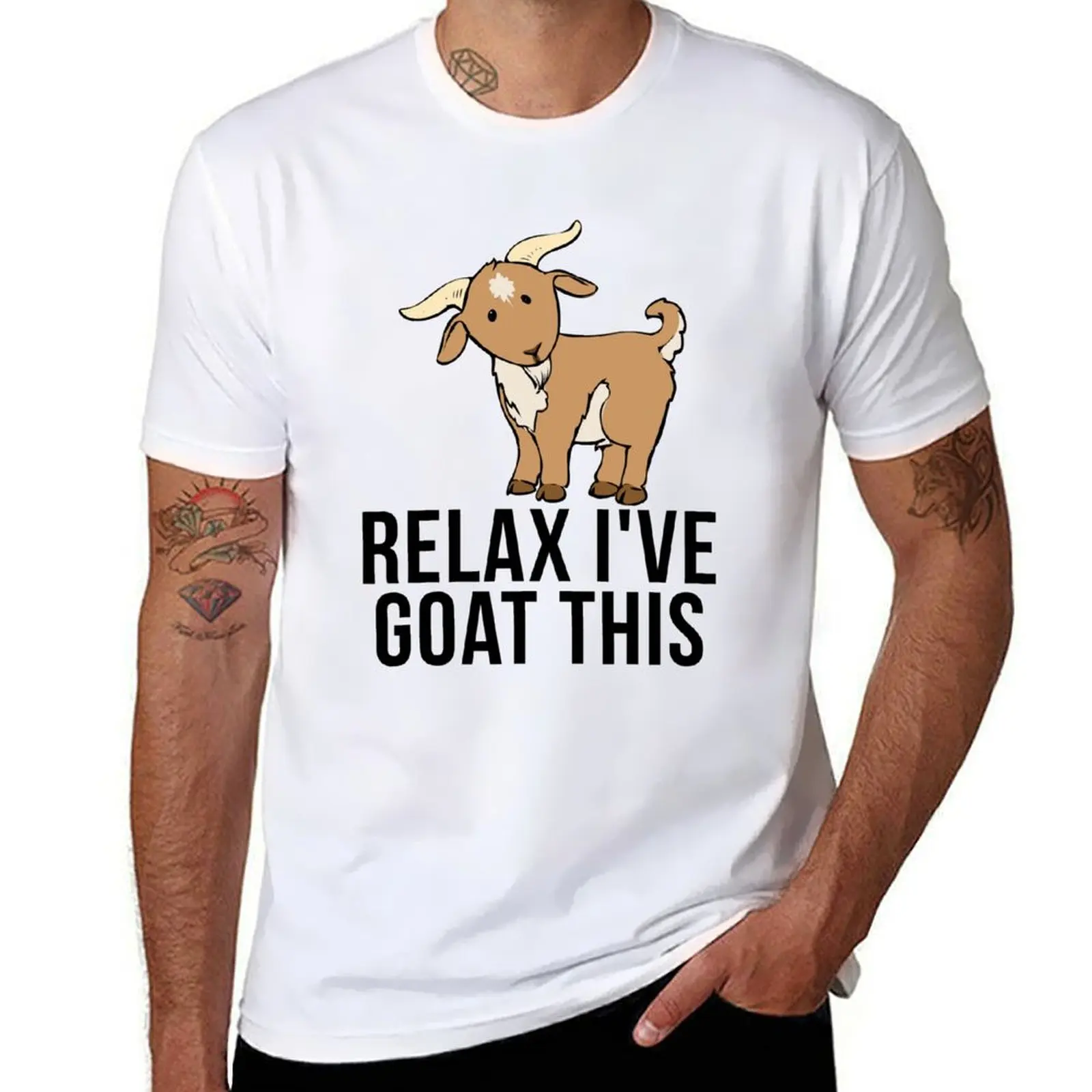 

Relax I've Goat This - Funny Goat Farmer Pet Lover T-Shirt man t shirts cotton man t shirt summer T-shirt