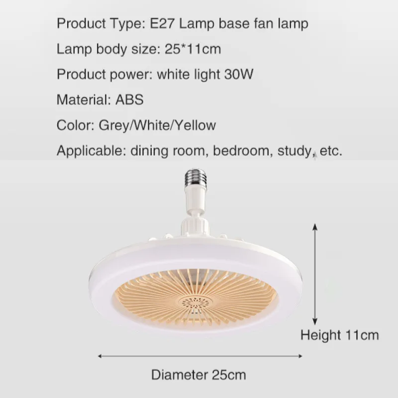 Home Intelligent Remote Control Led Bedroom Light Inverter Invisible Ceiling Fan Light Aroma Lamp
