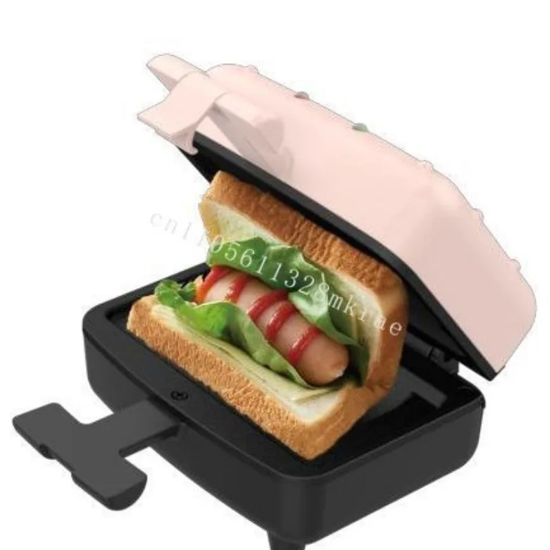 

New Breakfast Maker Cheap Square Bread Sandwich Maker Automatic Home Baking Electric Portable Light Emitting Diode Indicator