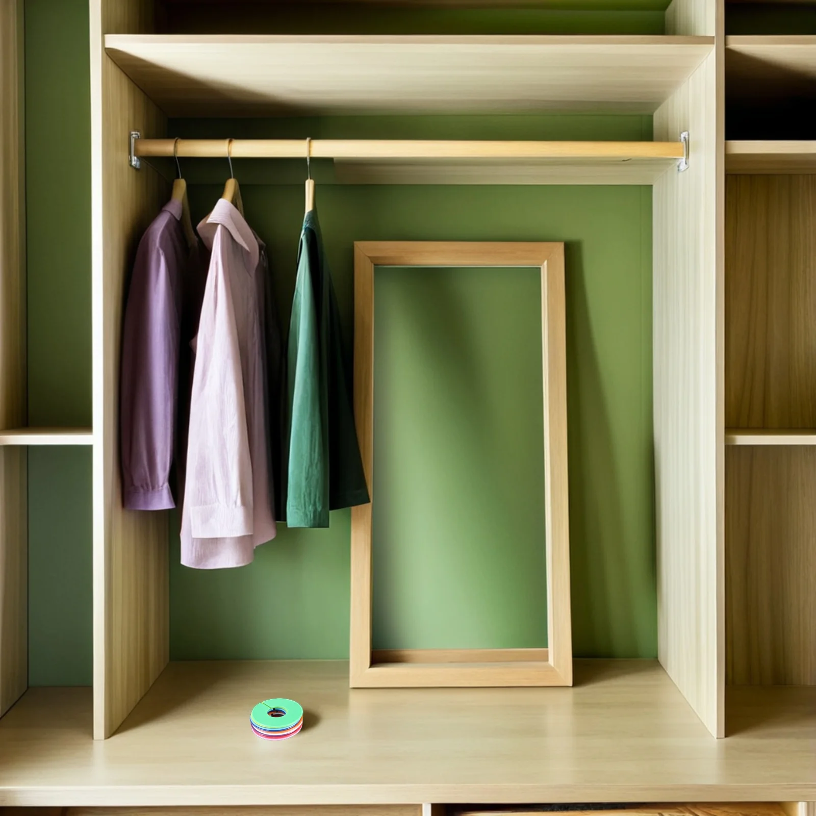 

36Pcs Closet Size Dividers Plastic Hanger Markers Multicolor Organizers for Retail Baby Wardrobes Clothing Labels