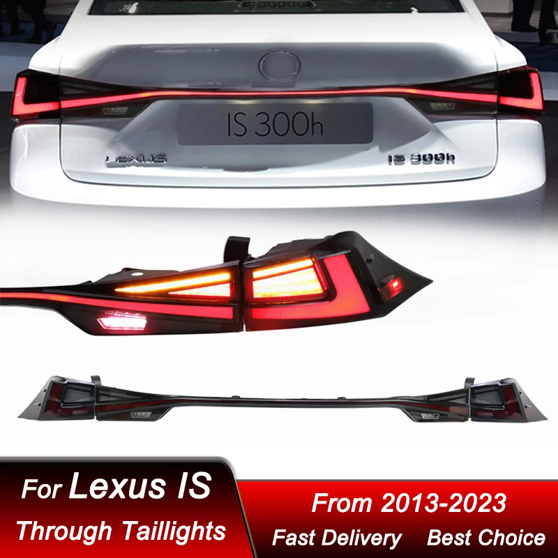 

Поп-автомобильные задние фонари для Lexus IS IS250 2013-2023, новый стиль, полностью светодиодный задний фонарь, динамический указатель поворота, задний фонарь в сборе