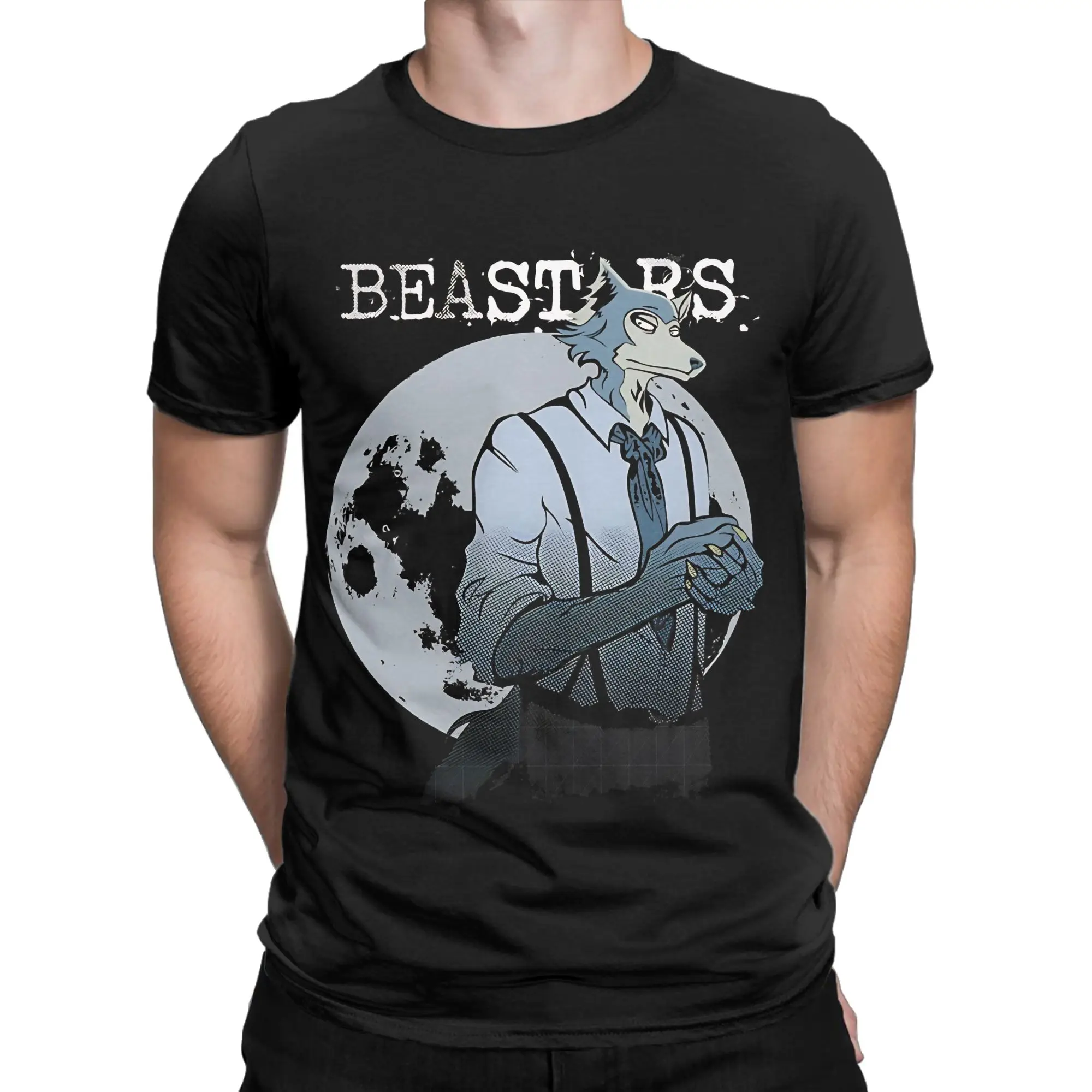 Beastars     Classic Graphic 100% Cotton T-Shirt BEASTARS Final Season Part Tops Tees For Men