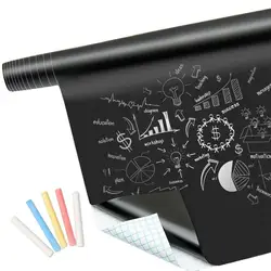 Adesivo de parede auto-adesivo removível, quadro grande, Papel de parede para salas, Chalk Board