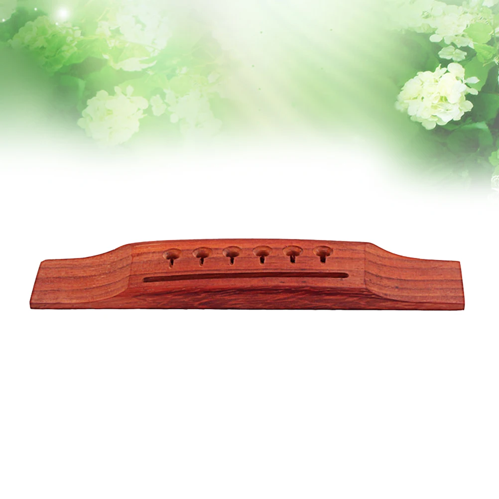 

6 Strings Redwood Bridge Acoustic Guitar Replacement Parts Wooden Saddle