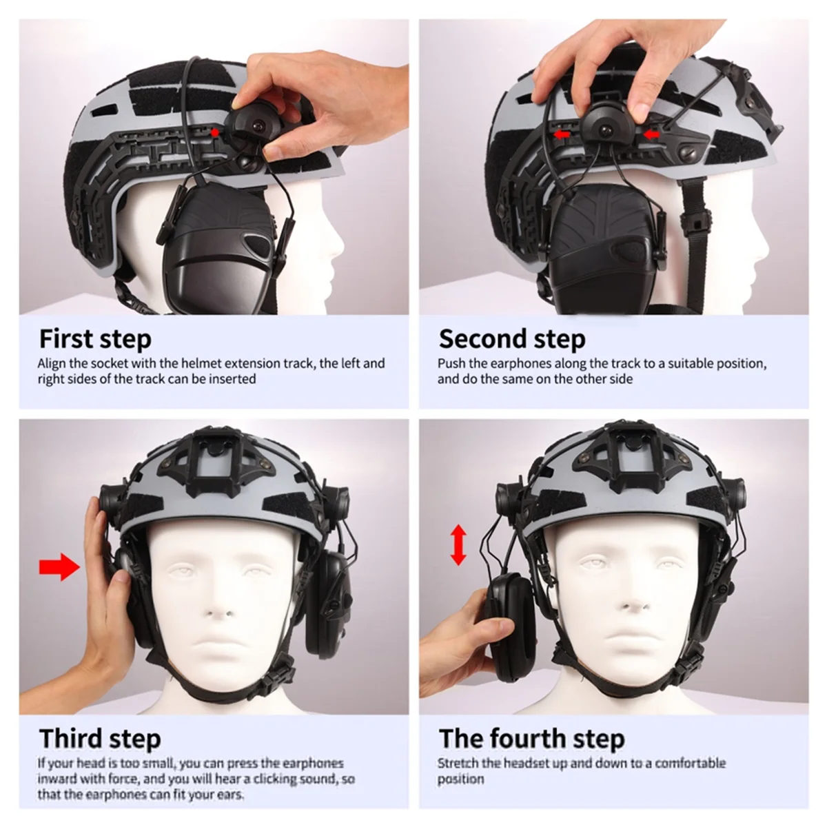 POP-กลางแจ้งยุทธวิธีอิเล็กทรอนิกส์-ยิง Earmuff ปืน-ช่วงป้องกันเสียงรบกวนชุดหูฟัง Impact Sound Amplification HearingProtector