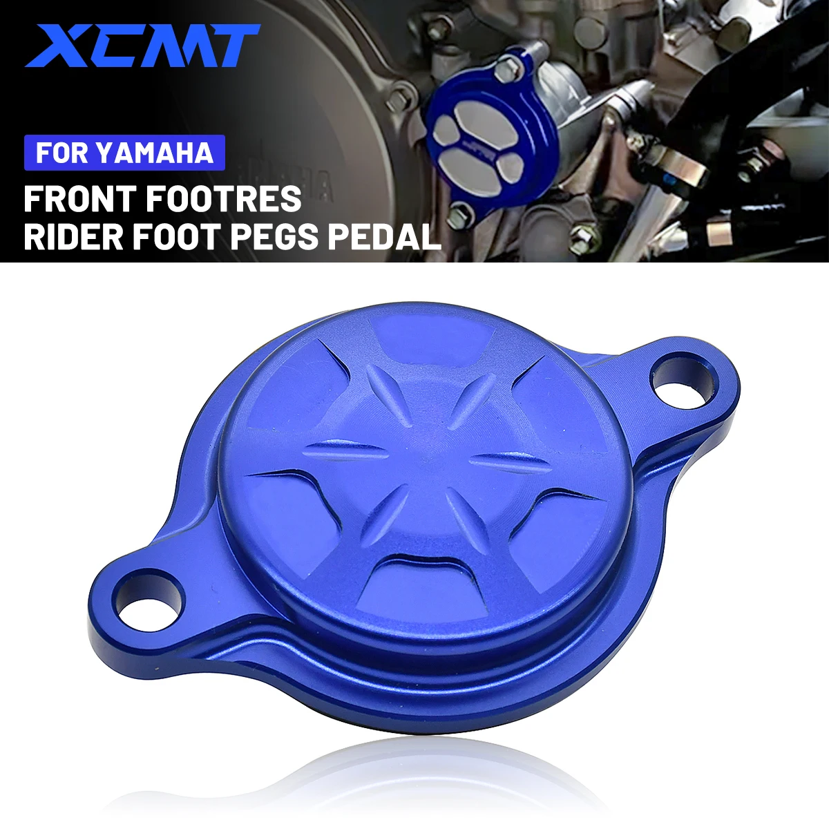 

For Yamaha YZ250F YZ450F YZ250FX YZ450FX WR250F WR450F YZ WR 250F 450F FX 2014-2021 CAKEN CNC Aluminum Billet Oil Filteer Covers