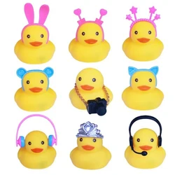 10 Uds. Accesorios de pato de goma, Mini accesorios para muñecas, accesorios en miniatura a granel para Mini muñeco de pato de goma, accesorios de pato, juguete