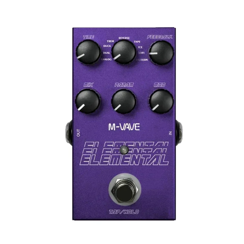 M-VAVE Digital Delay Pedal, 9 Different Delay Effects, Support for TAP and HOLD Mode,Delay Guitar Pedal, New, 2024