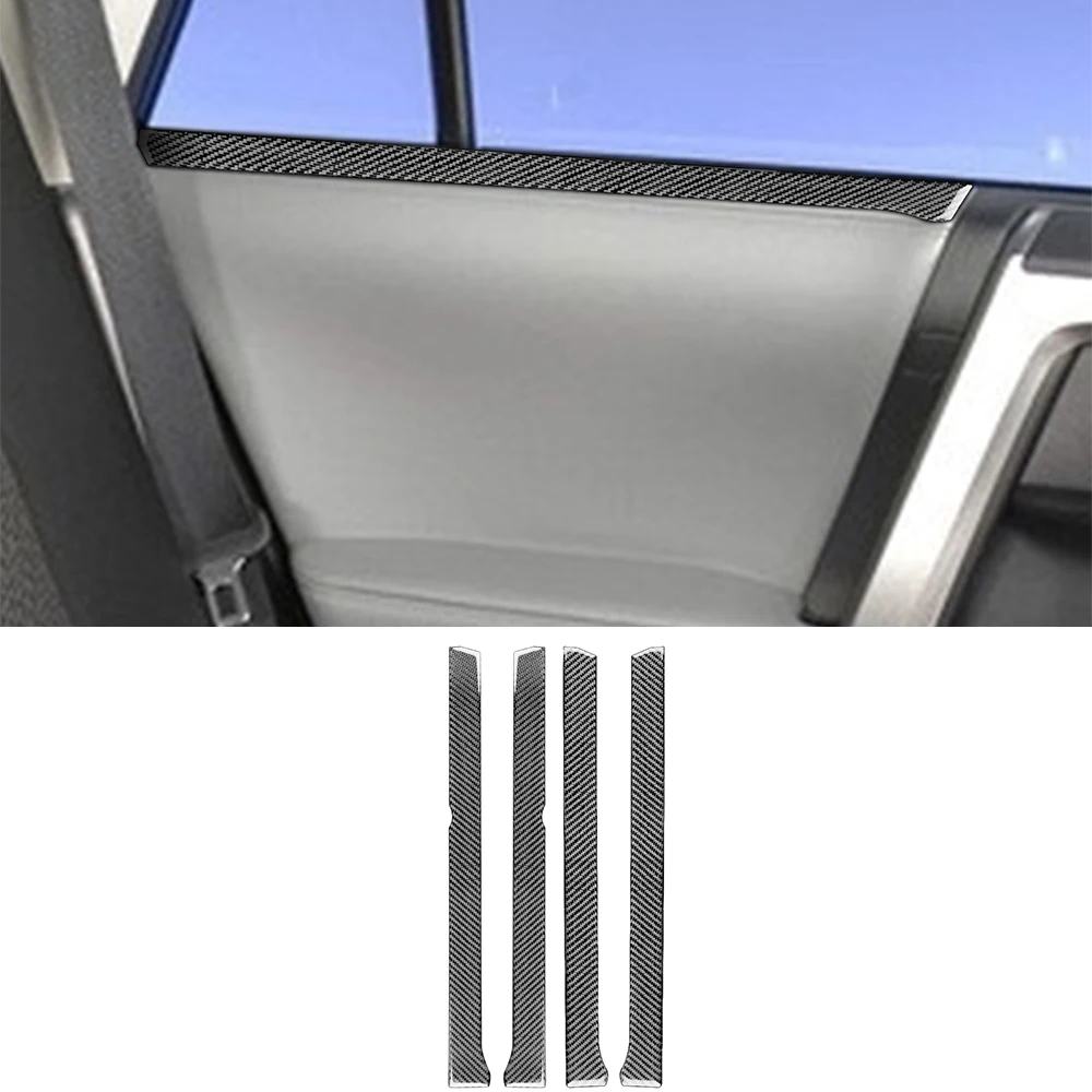 Inside the Car Window Decoration Cover Sticker Decal for 4runner 2010-2017 2018 2019 2020 Car Interior Accessories Carbon Fiber