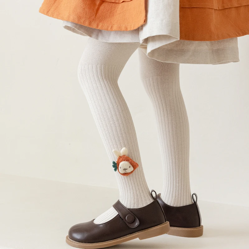 Children's Knitted Three-Dimensional Rabbit Leggings Girls' Outer Cotton Tights Stockings Girls' Bottoming Pants