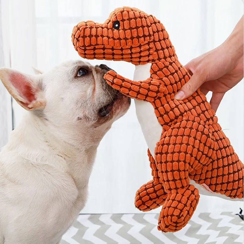 Bite Resistant Big Dog Chew Toys with Squeak Cartoon Animal Shape for Medium Large Dogs Labrador Weimaraner juguetes para perro