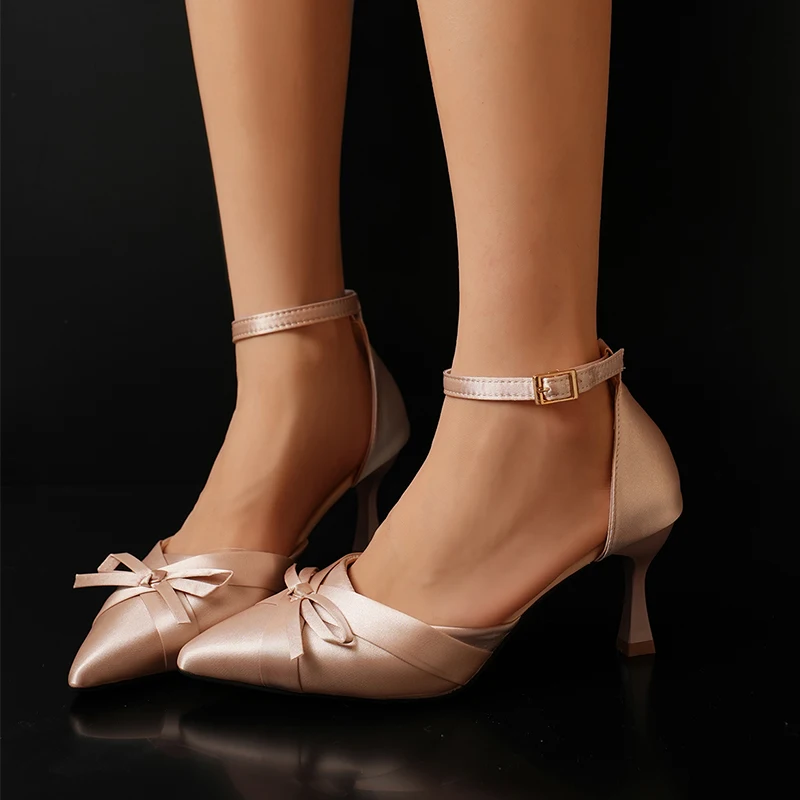 Elegante High-Heel-Sandalen für Damen mit spitzer Zehenpartie – Luxuriöse Party- und Abendschuhe, sexy Pumps, modische Gehschuhe für Frauen