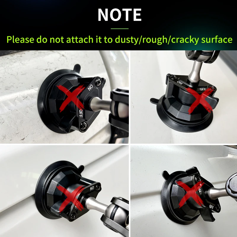 مثبت كوب شفط بقفل ملتوي مع فتحة مترابطة ، محول مشترك كروي 1 بوصة ، مثبت هاتف السيارة للرام ، مقبس مزدوج