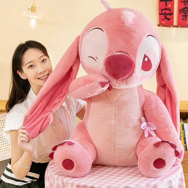 ピンク桜シリーズ スティッチ かわいいぬいぐるみ 漫画アニメ スティッチ 部屋飾り 抱き枕 キュートなぬいぐるみ枕 女の子の誕生日プレゼント