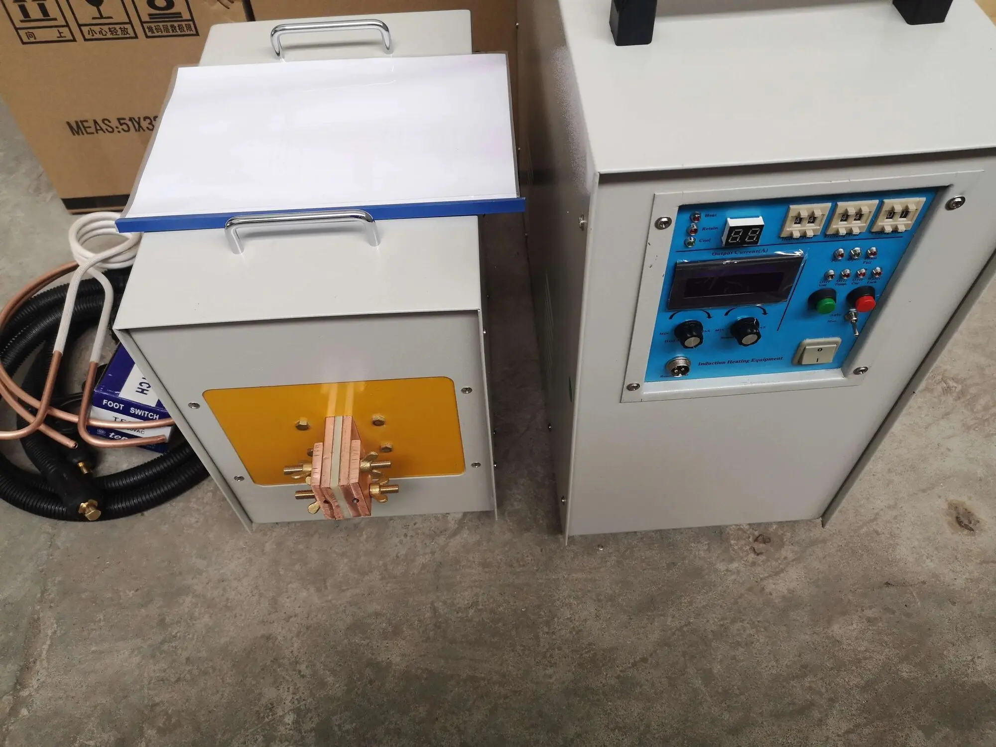 40KW 30-80Khz Frequency Induction Heater Furnace LH-40AB Fast Shipping High Quality