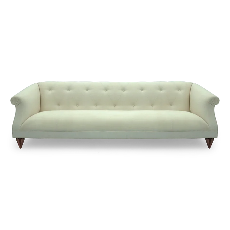 Modern Light Luxury Cream Ins Style European retro elegant sofa velvet Curved for Large and Small Apartments for Hotels