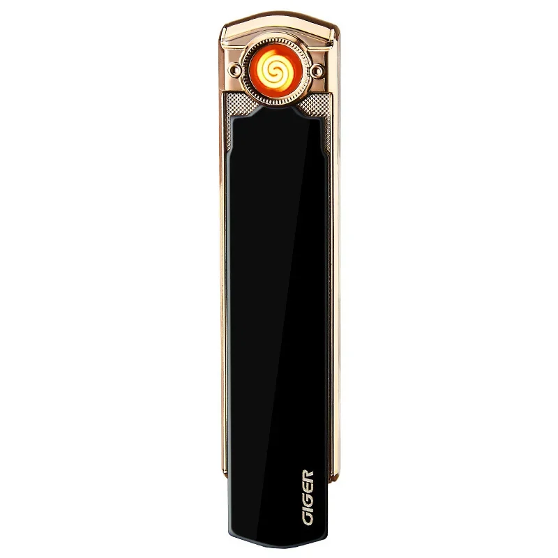 USB Flameless Lighter Rechargeable Cigarette Accessories Easy to Carry Windproof Lighter Men\'s Exquisite Gift Gadgets