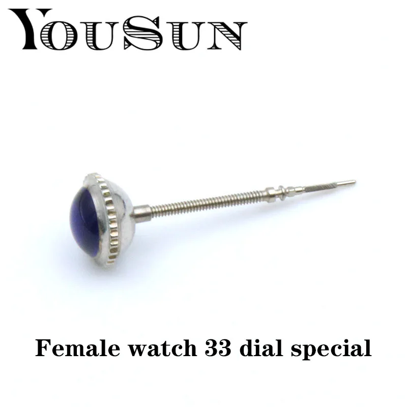 Watch Head Ladies 33 Dial Adjusting The Time Key Button Accessories Silver Gold Rose Gold Repair Tools For Cartier Blue Balloon