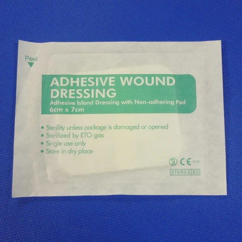 12/25pcs Large Size Hypoallergenic Non-woven Medical Adhesive Wound Dressing Band Aid Bandage Large Wound First Aid 6*7cm