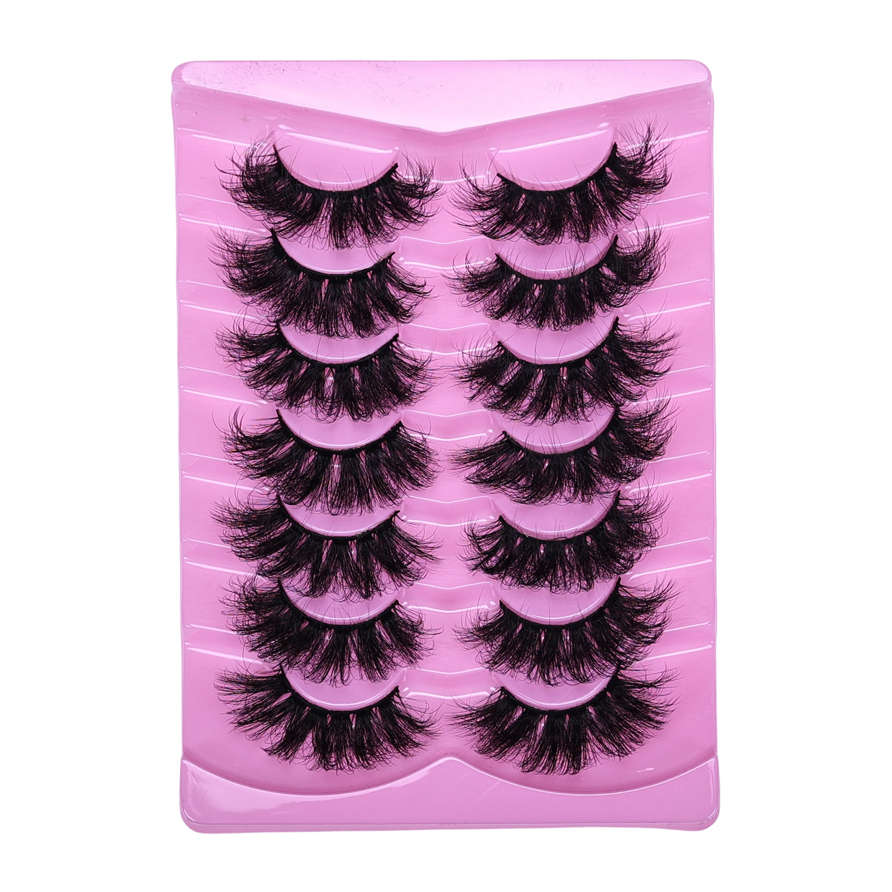 7 أزواج من الرموش الصناعية الرقيقة والسميكة تبدو رموش صناعية ممتدة مناسبة للمكياج اليومي والعطلات #6