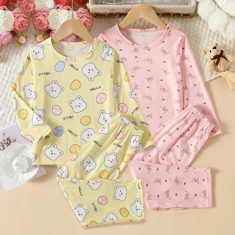 طقم شورت صيفي مكون من قطعتين مريح ومتعدد الاستخدامات لطيف بأكمام قصيرة للأولاد والبنات طقم كاجوال للمنزل والخروج